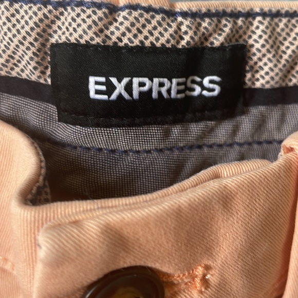 MENS KHAKI SHORTS EXPRESS SALMON COLOR - Picture 2 of 4